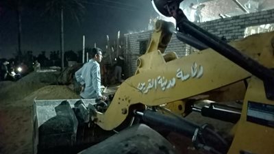 حملات مكثفة لإزالة الأبنية المخالفة بمراكز الشرقية