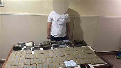  حبس مسجل ضبط بحوزته 40 كيلو حشيش بالجيزة 
