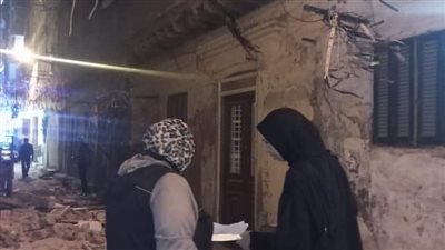 انهيار عقار قديم بمنطقة كرموز غرب الإسكندرية دون إصابات