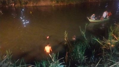 مصرع 7 أشخاص والبحث عن آخرين في انقلاب تروسيكل داخل ترعة بإيتاي البارود | صور