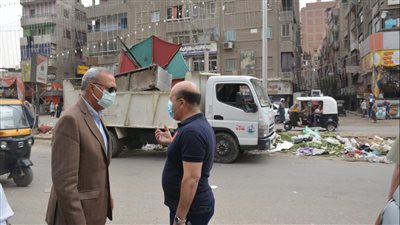 حملة نظافة بشبرا الخيمة استعدادا لعيد الفطر 