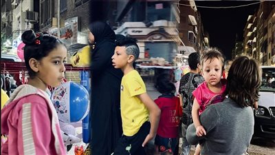 الأطفال يزينون احتفالات ليلة عيد الفطر في عين شمس | فيديو وصور 