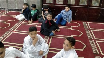 حضور كثيف للأطفال بمساجد المنوفية لأداء صلاة العيد | صور