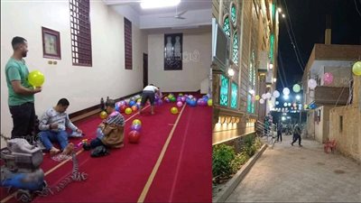 أهالي الشرقية يزينون المساجد استعدادا لأداء صلاة عيد الفطر المبارك | صور