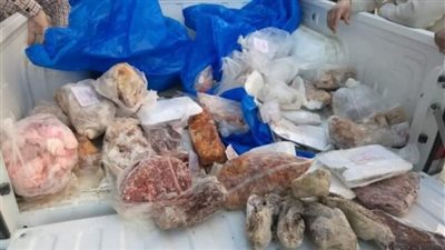 ضبط 2 طن جمبرى فاسد داخل ثلاجة سلع غذائية بالقاهرة