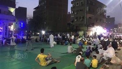 إقبال كبير على ساحات مصطفى محمود والوراق استعدادا لصلاة عيد الفطر | فيديو 