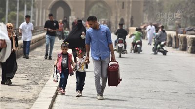 توافد العائلات على حدائق القناطر الخيرية| فيديو وصور