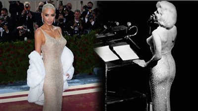 مفاجأة.. كيم كاردشيان تصنع نسخة طبق الأصل من فستان مارلين مونرو