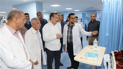 محافظ المنوفية يتفقد مبنى الطوارئ الجديد بمستشفى شبين الكوم التعليمي