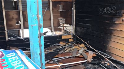 آثار حريق 10 محال في المرج الجديدة | فيديو وصور 