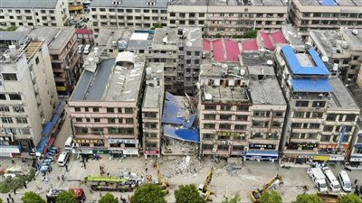 ارتفاع عدد ضحايا انهيار مبنى شانغشا في الصين إلى 53 قتيلًا