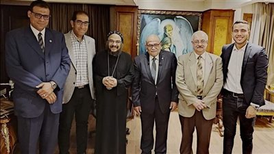 وفد نقابة المهندسين يزور أسقف عام شباب الإسكندرية وقطاع المنتزه 