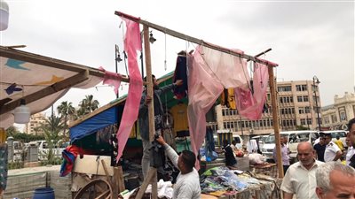 حملة موسعة لإزالة التعديات والإشغالات بمحطة مصر بالإسكندرية