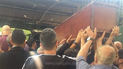 تشييع جنازة والدة أشرف مصيلحي.. وعمة عمرو سمير عاطف من مسجد مصطفى محمود |صور