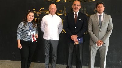 سفير المكسيك بالقاهرة يزور المتحف القومي للحضارة | صور