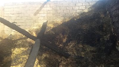 حريق فى حوش يمتد الى محصول قمح بسوهاج