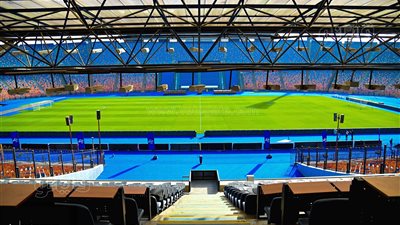 شاهد.. تجهيزات إستاد القاهرة قبل مباراة إنبي والزمالك