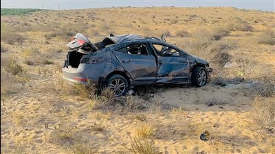 مصرع فتاة وإصابة اثنين آخرين في انقلاب سيارة ببئر العبد
