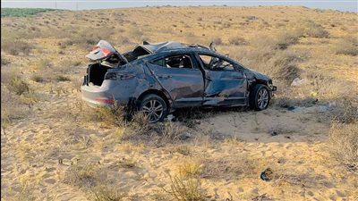 مصرع 3 أشخاص من أسرة واحدة في انقلاب سيارة ببئر العبد بشمال سيناء 