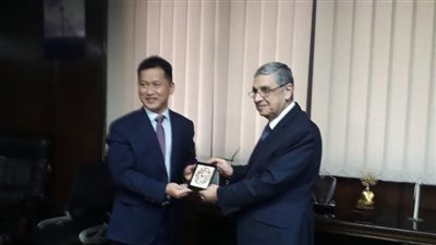 وزير الكهرباء يبحث التعاون مع مستثمر صيني