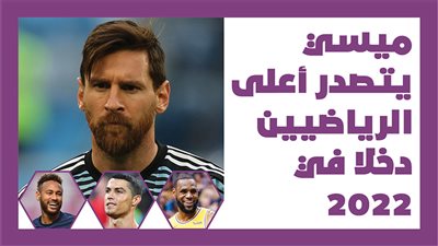 ميسي يتصدر أعلى الرياضيين دخلا في 2022|انفوجراف