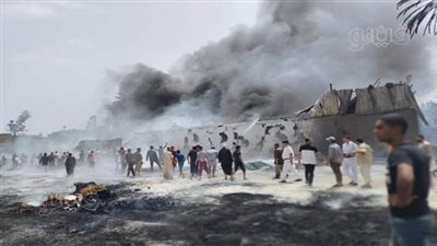 إخماد حريق في مصنع مراتب بالشرقية دون إصابات | صور 