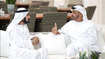 ولي عهد أبو ظبي يتقبل التعازي من حكام الإمارات في الشيخ خليفة بن زايد 