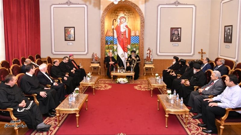 استقبال البابا تواضروس