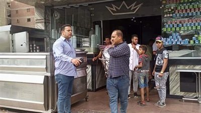 رفع 110 حالات إشغال للمقاهي والكافيهات بالوراق | صور