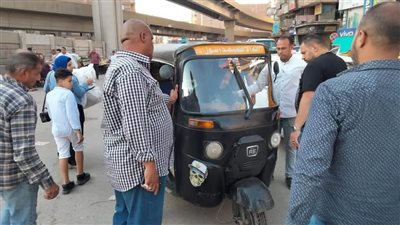 ضبط 33 توك توك مخالفا في حملة بالطالبية | صور