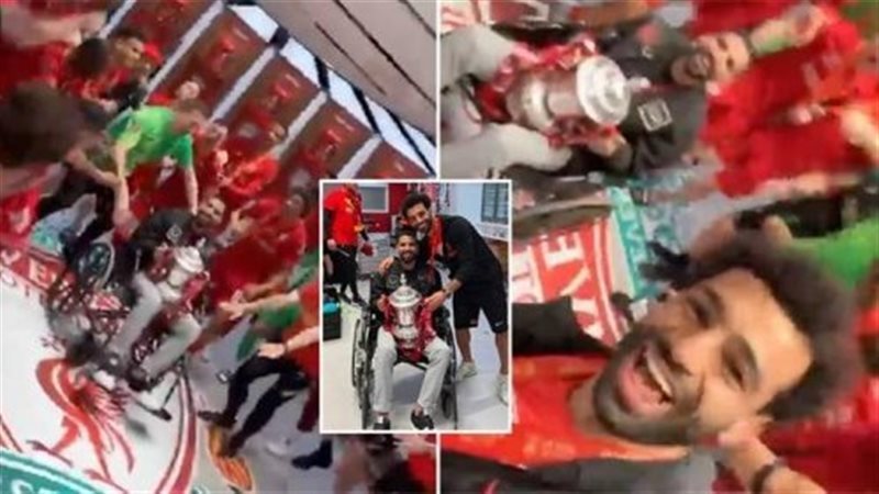 احتفال محمد صلاح