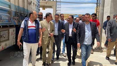 محافظ مطروح يتابع عمليات توريد القمح بصومعة غلال الشمامة في الحمام | صور