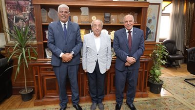 نقيب المهندسين يلتقي نقيبي المعلمين والزراعيين لبحث سبل التعاون والتنسيق المشترك