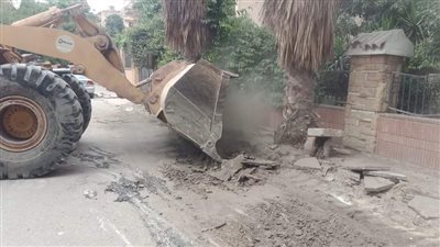  رصف ورفع مخلفات بشارع علوبة بالعمرانية | صور 