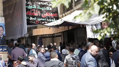 زحام في انتخابات الإعادة على مقعد نقيب المحامين بشمال الجيزة| صور