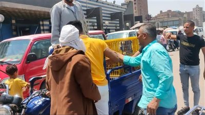 حملات لرفع الإشغالات بالمنيب وضبط 10 مركبات توك توك جنوب الجيزة| صور