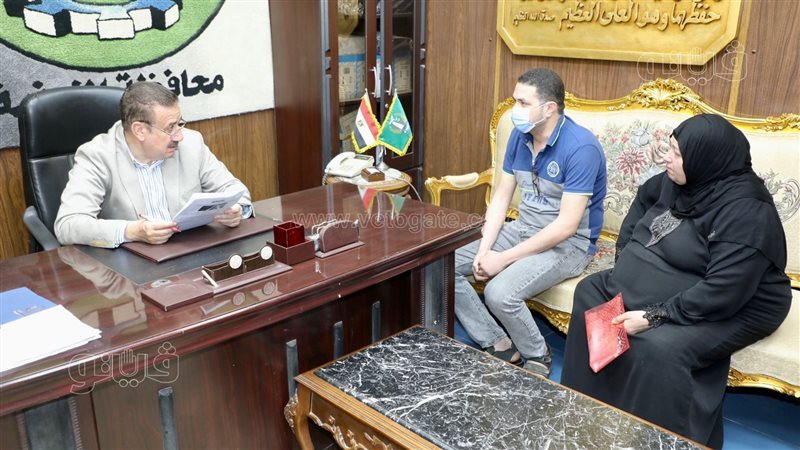 محافظ المنوفية خلال