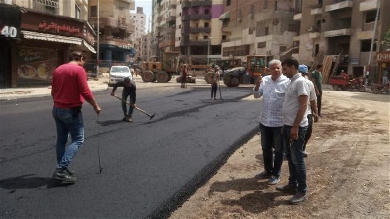 اعمال الرصف بالزقازيق