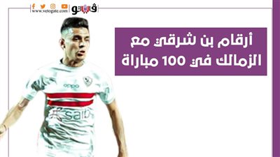  أرقام بن شرقي مع الزمالك في 100 مباراة | إنفوجراف