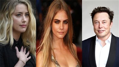 آمبر هيرد أقامت علاقة ثلاثية غير شرعية مع إيلون ماسك والممثلة كارا ديليفين | فيديو