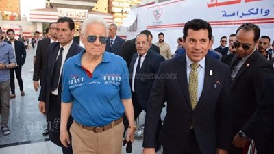 حلبية والكومي يشاركان في افتتاح نادي الزمالك الجديد | صور