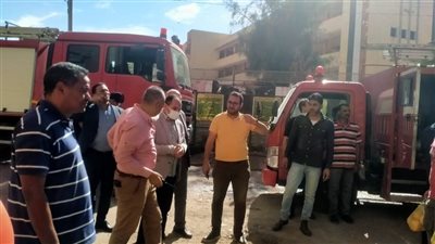 إصابة شخصين في حريق أبو مناع بقنا