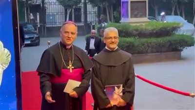 بطرس دانيال يستقبل سفير الفاتيكان بالقاهرة في افتتاح 