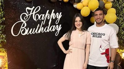 رامي ربيعة يحتفل مع زوجته بعيد الأضحى