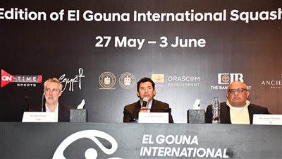 وزير الرياضة يشهد مؤتمر إعلان تفاصيل بطولة الجونة الدولية للإسكواش 
