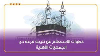 خطوات الاستعلام عن نتيجة قرعة حج الجمعيات الأهلية | إنفوجراف 