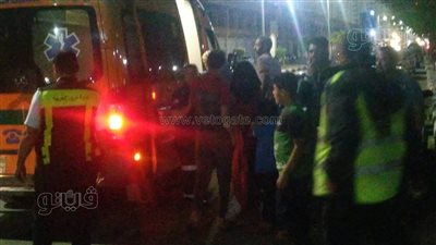 إصابة شخصين في تصادم 3 سيارات بمنطقة استاد طنطا|صور