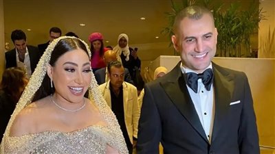 هنادي مهنا وأحمد خالد صالح ووفاء عامر في حفل زفاف بوسي | فيديو وصور