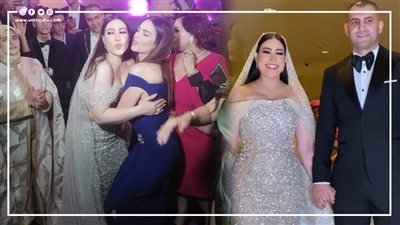 شاهد.. مفاجأة بوسي للحاضرين في حفل زفافها | فيديو