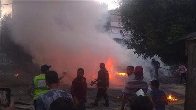 انفجار سيارة نصف نقل أثناء وقوفها بشربين في الدقهلية